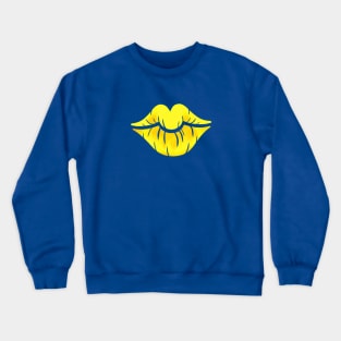 Yellow Lips Crewneck Sweatshirt